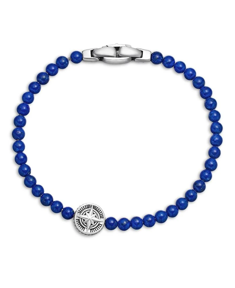 Spiritual Beads Compass Rose Bracelet with Lapis