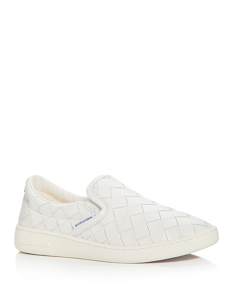 Bottega Veneta Women's Sawyer Woven Slip On Sneakers