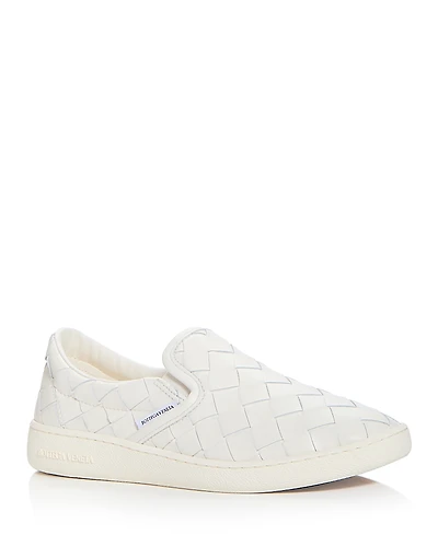 Bottega Veneta Women's Sawyer Woven Slip On Sneakers