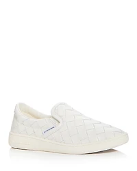 Bottega Veneta Women's Sawyer Woven Slip On Sneakers