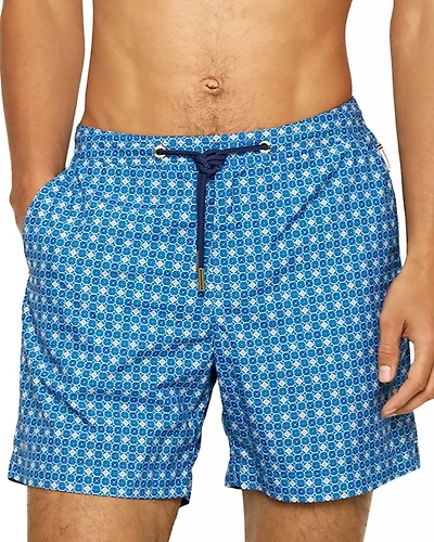 Bulldog Dahlia Drawstring 6" Swim Trunks