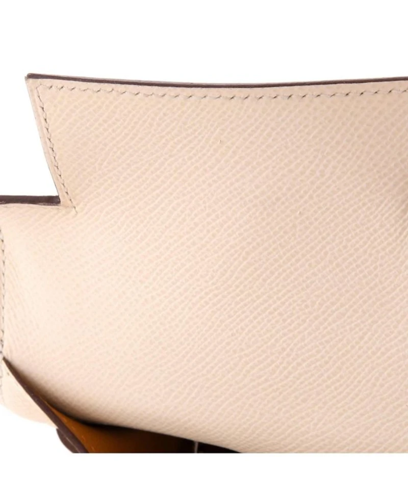 Kelly 28 Handbag Verso Epsom with Palladium Hardware