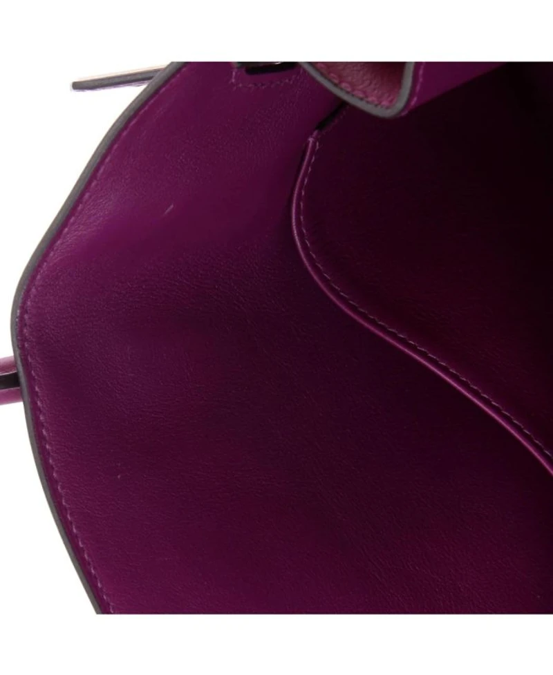 Birkin 30 Handbag Purple Swift with Palladium Hardware