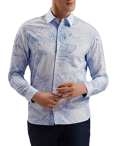 Ted Baker Walesby Regular Fit Floral Print Shirt