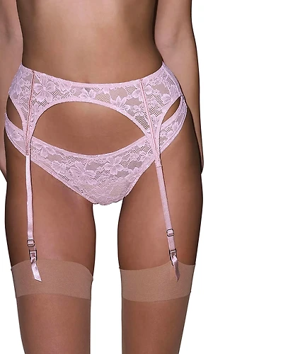 Fleur du Mal Le Stretch Multifit Lace High Leg Thong