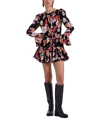 Short Visconti Dress Crepe De Chine
