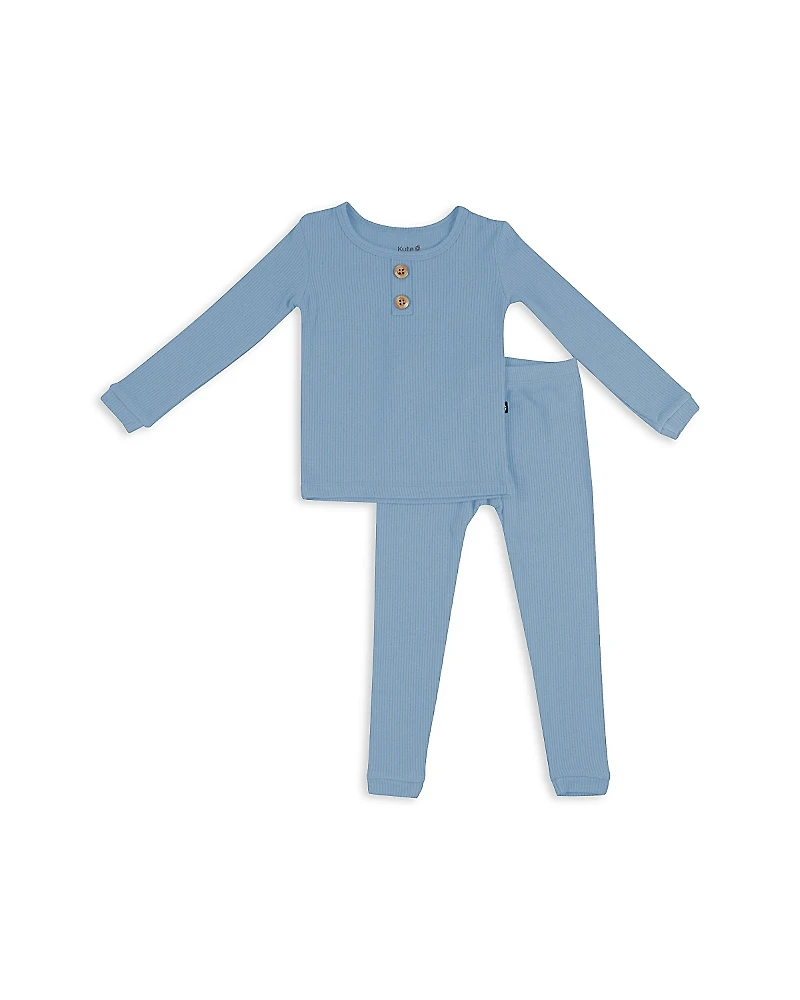 Kyte Baby Unisex Ribbed Henley Top & Pants Set