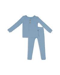 Kyte Baby Unisex Ribbed Henley Top & Pants Set 