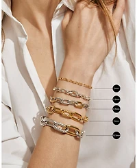 DY Madison® Toggle Chain Bracelet Sterling Silver with Diamonds