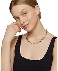 18K Gold & Sterling Silver DY Madison® Link Chain Necklace, 18.25"