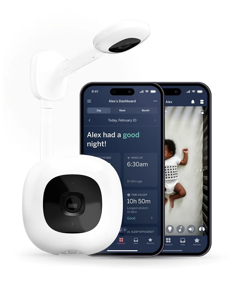 Pro Smart Baby Monitor & Wall Mount