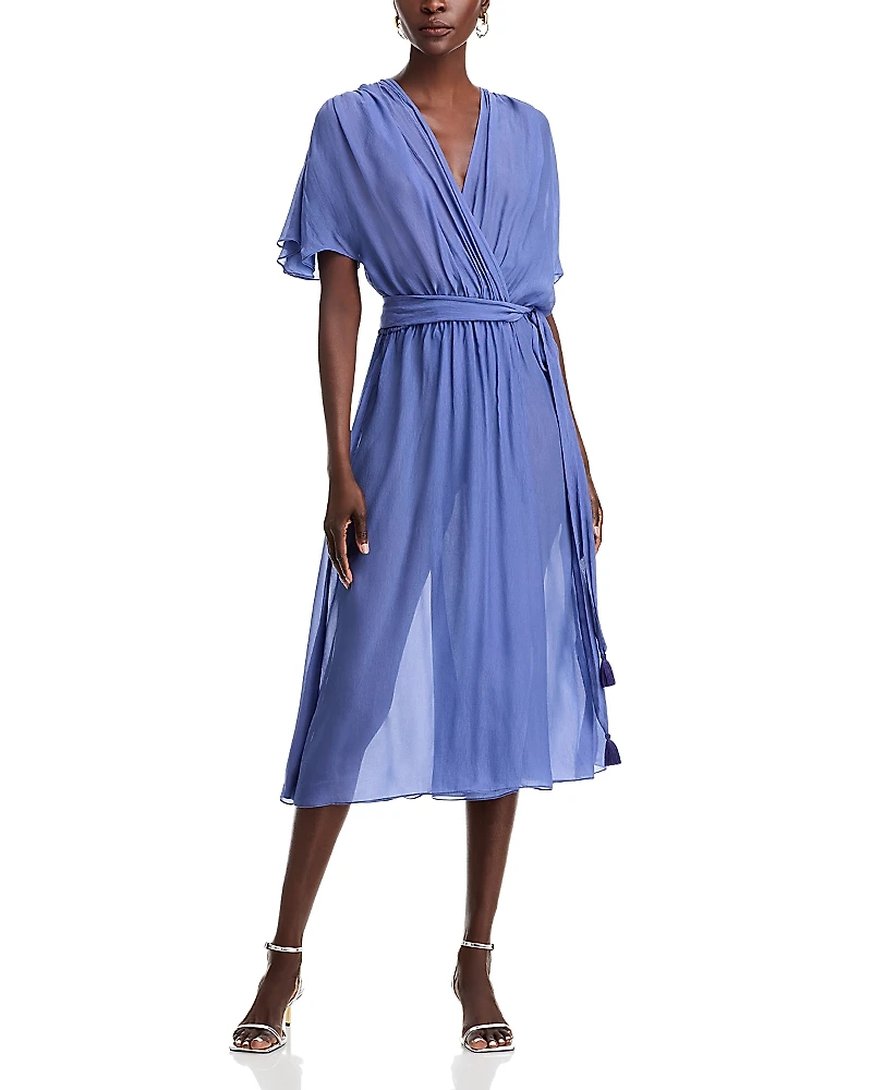 Vanessa Bruno Edjie Belted Fit & Flare Dress