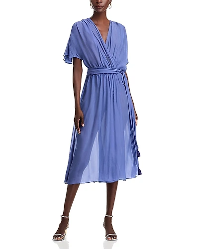 Vanessa Bruno Edjie Belted Fit & Flare Dress