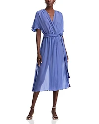 Vanessa Bruno Edjie Belted Fit & Flare Dress