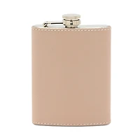 Blue Pheasant Warren Stainless Steel and Full Grain Leather Flask