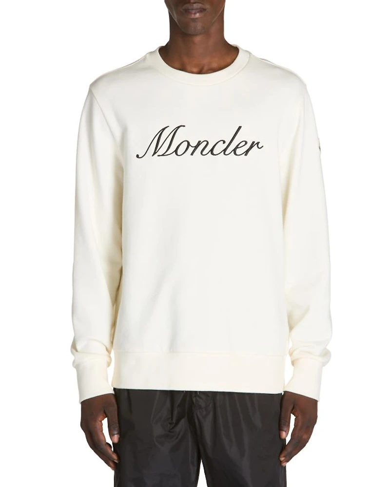 Cotton Embroidered Logo Sweatshirt