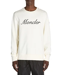Moncler Cotton Embroidered Logo Sweatshirt