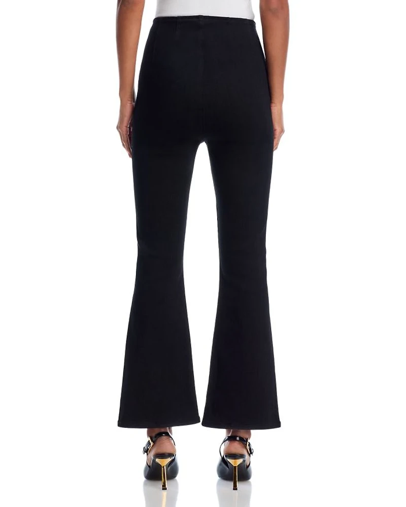 Carson Off Duty Flare Ankle Jeans Onyx