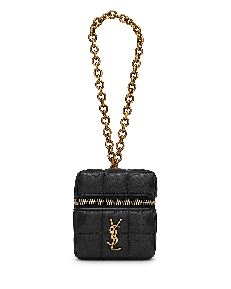 Saint Laurent Cassandre Matelasse Carre Cube on Chain