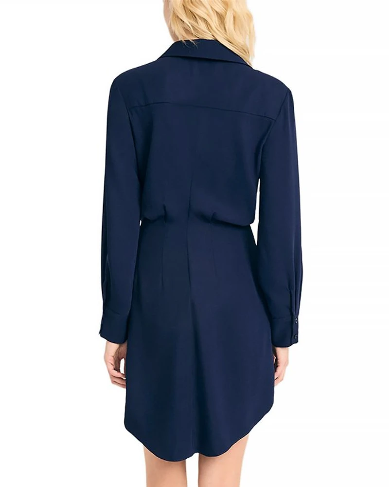 Long Sleeve Mini Shirt Dress