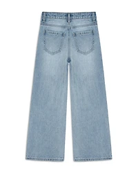 Girls' Wide Leg Bow Appliqué Jeans - Big Kid
