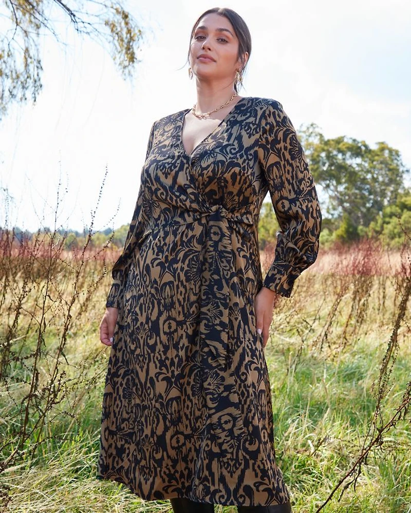 Plus Serenity Wrap Dress