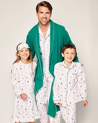 Jingle Paws Brushed Cotton Twill Printed Pajama Set