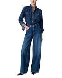 Bilbao High Rise Wide Leg Jeans Royal