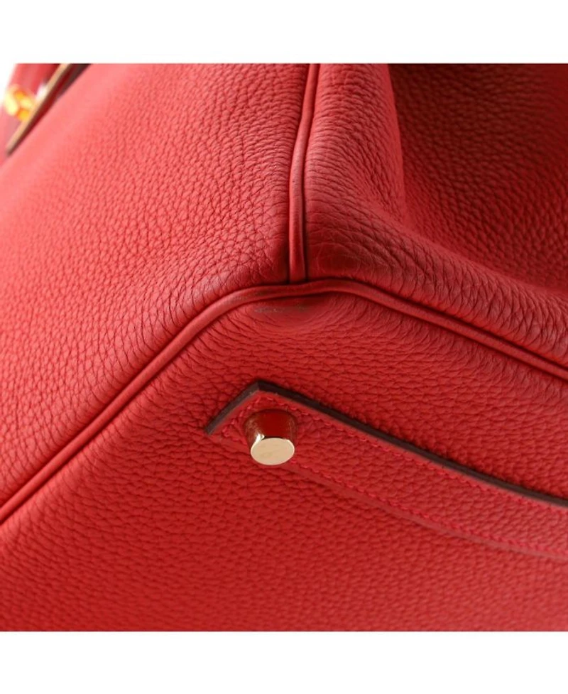 Birkin Handbag Red Togo with Gold Hardware