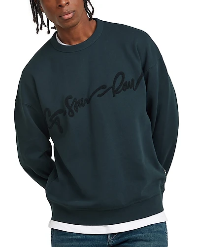 G-star Raw Chenille Embroidered Logo Sweatshirt