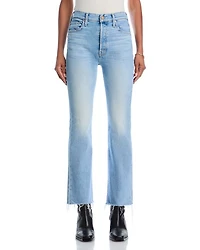The Tripper Flood High Rise Fray Flare Jeans Look Ma No Hands