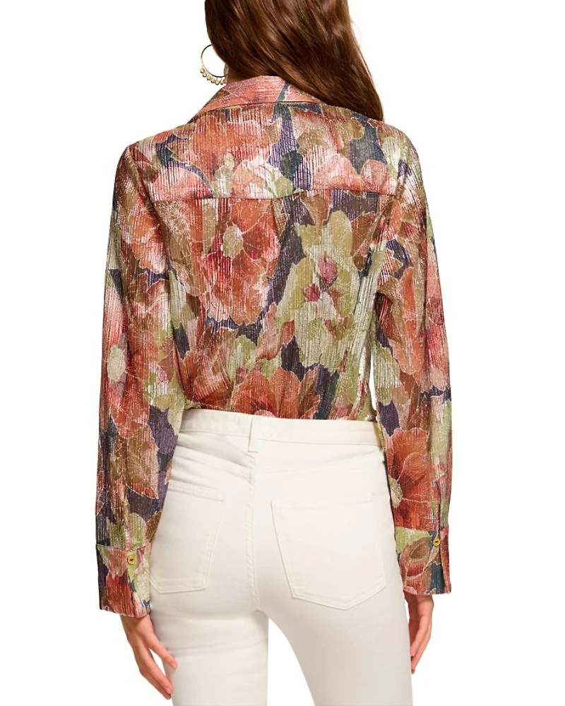 Nicole Metallic Printed Shirt
