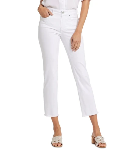 Marilyn High Rise Ankle Jeans Optic White