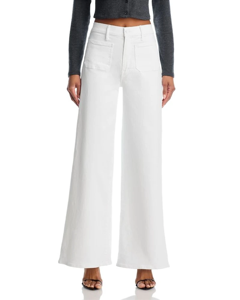 High Rise Patch Pocket Wide Leg Jeans Fairest of Them All
