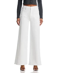 High Rise Patch Pocket Wide Leg Jeans Fairest of Them All