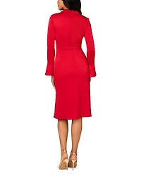 Crepe Back Satin Midi Dress
