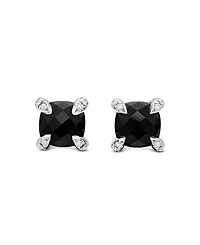Châtelaine® Stud Earrings with Gemstones and Diamonds