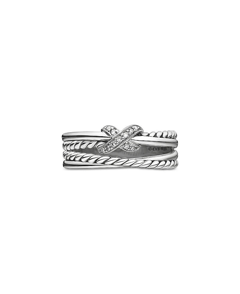 David Yurman X Collection Ring with Diamonds