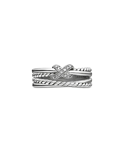 David Yurman X Collection Ring with Diamonds