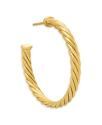 Cablespira® Hoop Earrings in 18K Yellow Gold, 1in