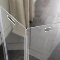 Clear Freestanding Pet Gate Zig Zag