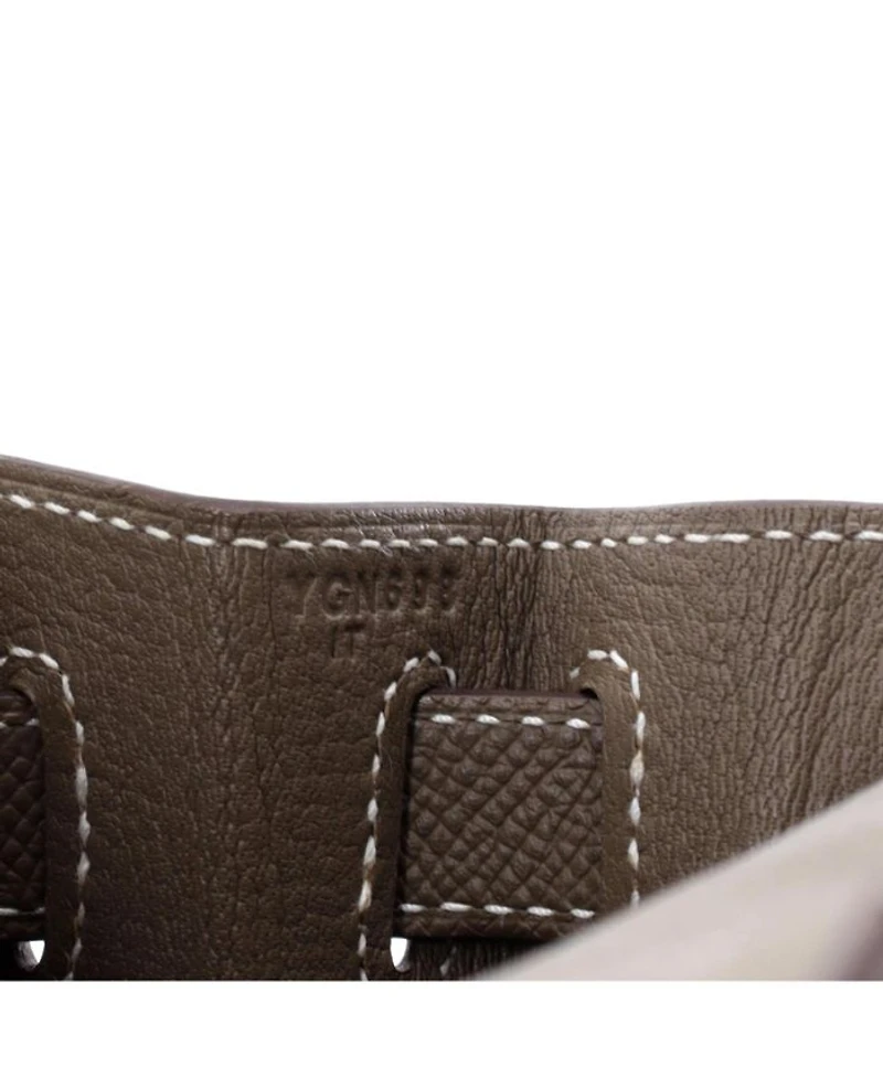 Kelly 28 Handbag Epsom with Palladium Hardware