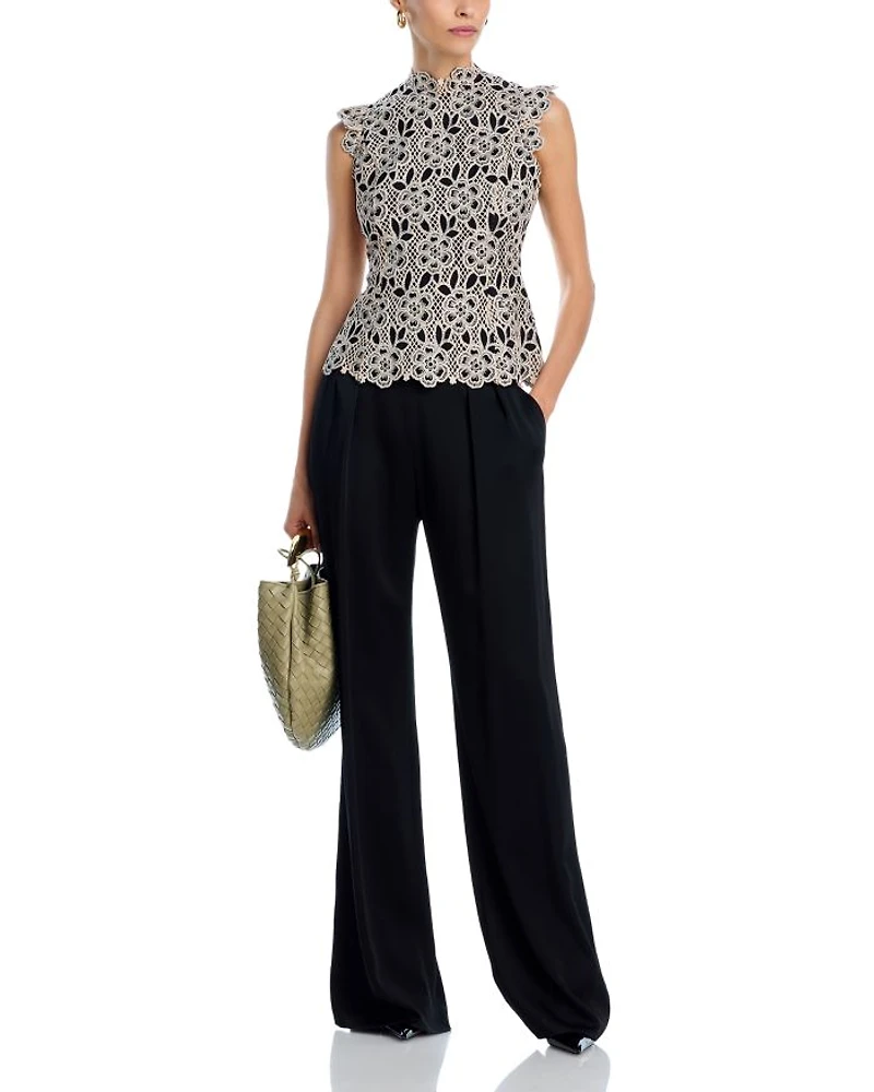 Contrast Lace Top