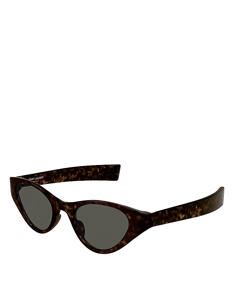 Saint Laurent Fashion Show Cat Eye Recycled Acetate Sunglasses, 48mm