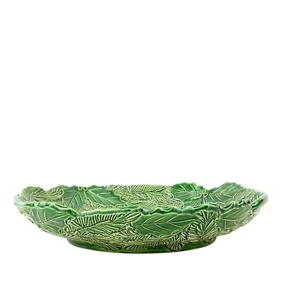 Lastra Holiday Green Figural Shallow Bowl