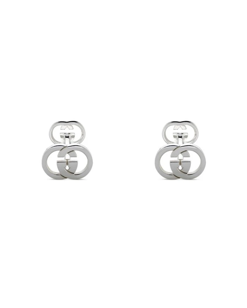 Men's Sterling Silver Interlocking G Polished Cufflinks