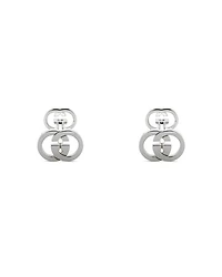 Men's Sterling Silver Interlocking G Polished Cufflinks