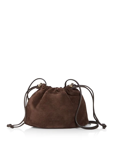 Charlotte Drawstring Suede Crossbody Bag