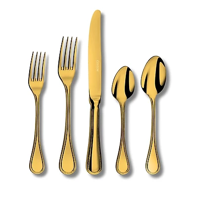 Couzon Le Perle Gold 5 Piece Place Setting