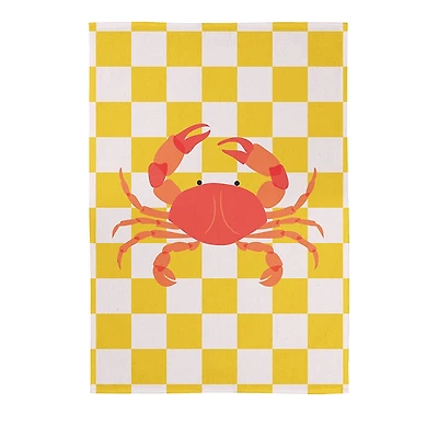 Kaf Home Crab Check Kitchen Towel